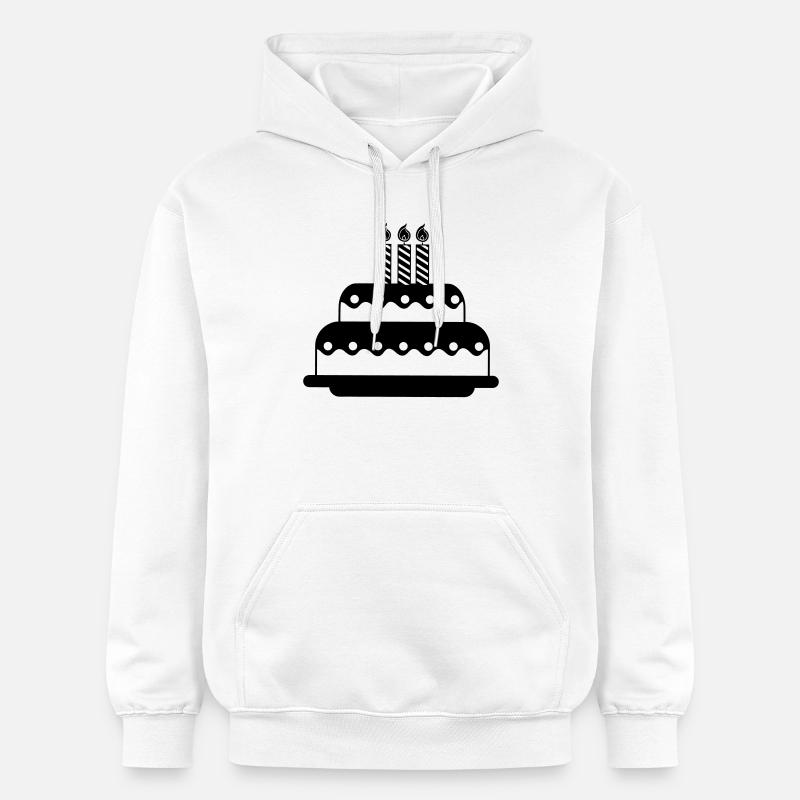 Logo du gâteau - Sweat à capuche Softstyle® Gildan Unisexe - blanc