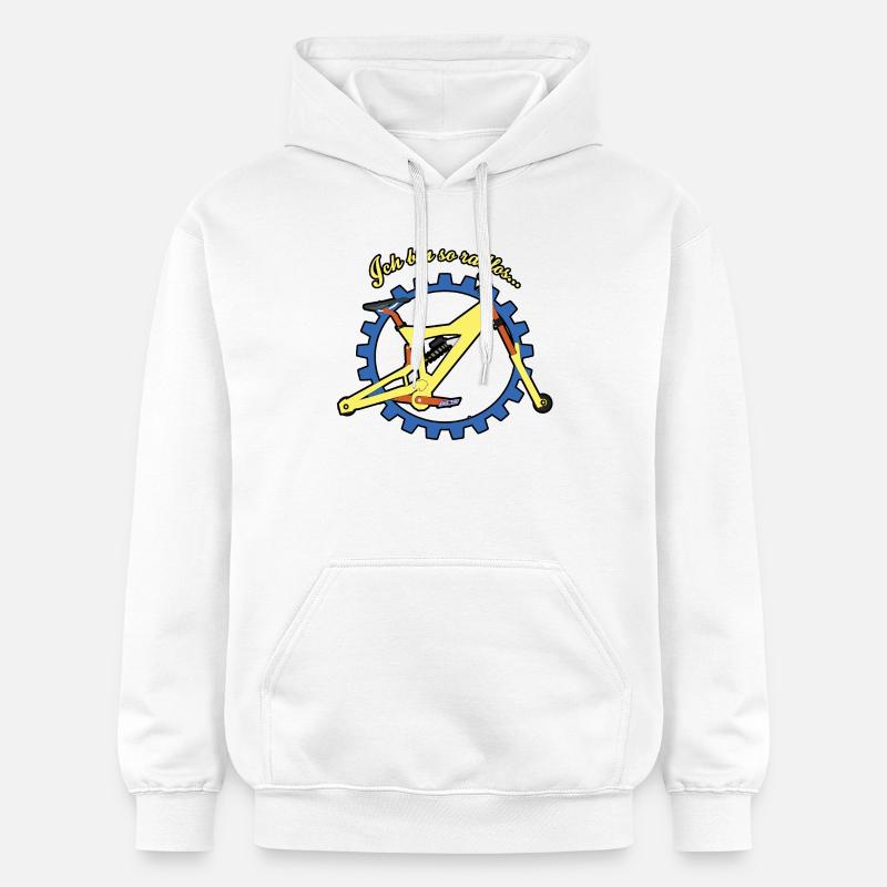 Ich bin so radlos - Gildan Unisex Softstyle® Midweight Hoodie - Weiß