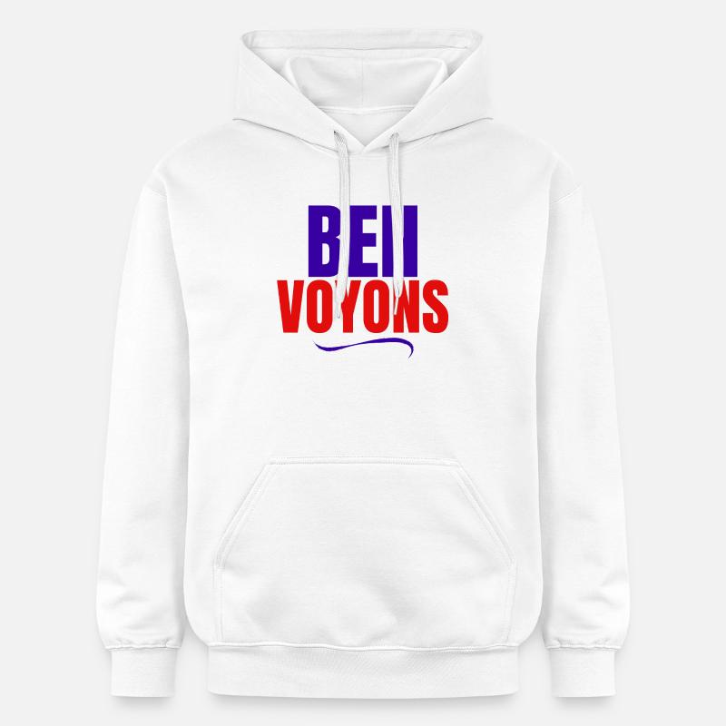 ben voyons, expression - Sweat à capuche Softstyle® Gildan Unisexe - blanc