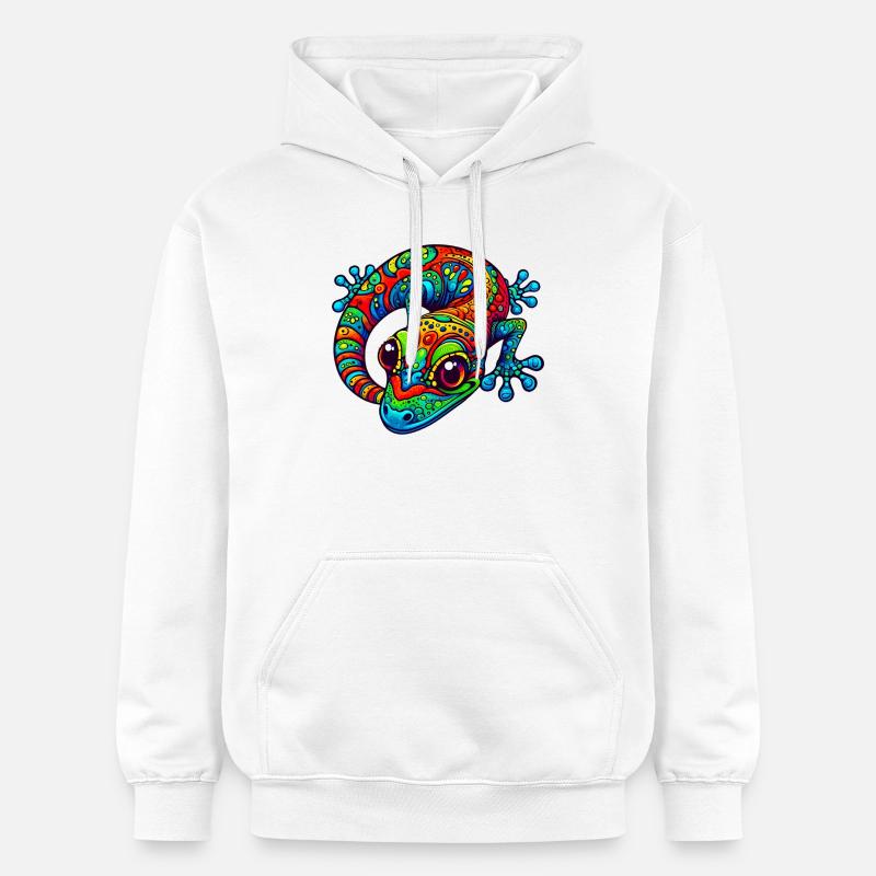 Gecko - Sweat à capuche Softstyle® Gildan Unisexe - blanc