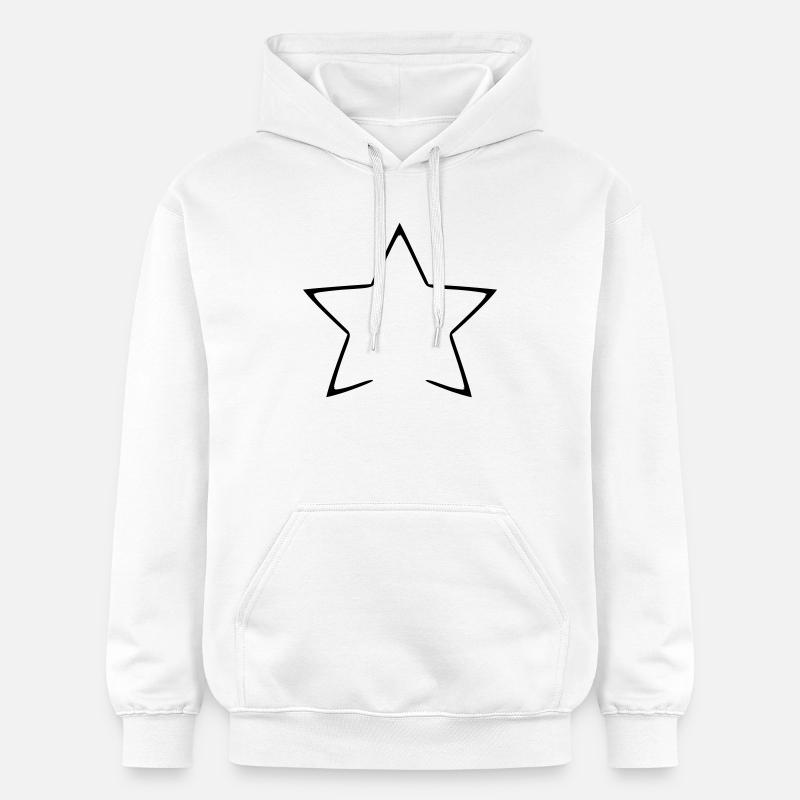 Chemise à motif nuit étoilée céleste - Sweat à capuche Softstyle® Gildan Unisexe - blanc