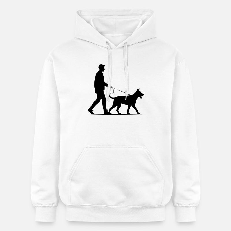 Chien - Sweat à capuche Softstyle® Gildan Unisexe - blanc