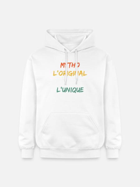 Mytho Original The True Unique - Gildan Unisex Softstyle® Midweight Hoodie - white