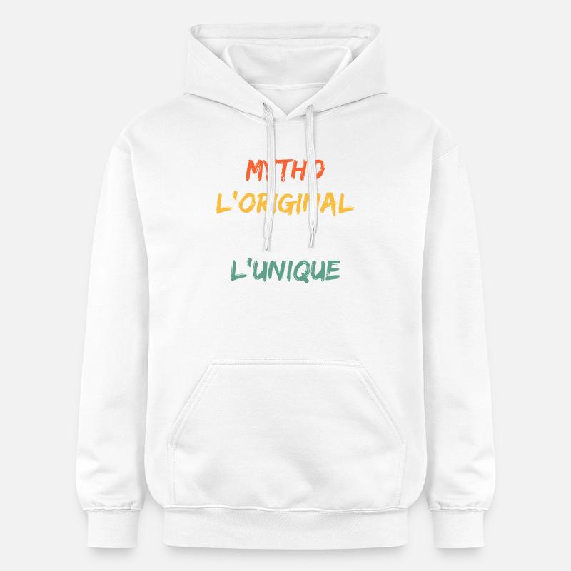 Mytho Original Le Vrai Unique - Sweat à capuche Softstyle® Gildan Unisexe - blanc