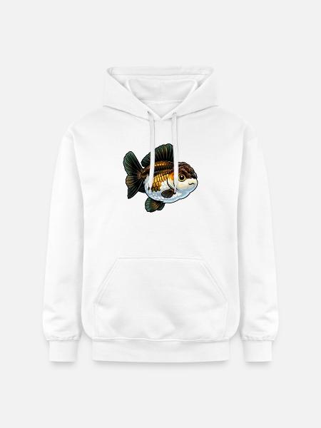 Yuanbao Panda High Quality Goldfish - Gildan Unisex Softstyle® Midweight Hoodie - white