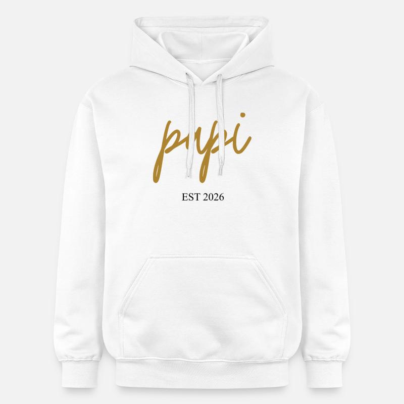 Papi est 2026 - Sweat à capuche Softstyle® Gildan Unisexe - blanc