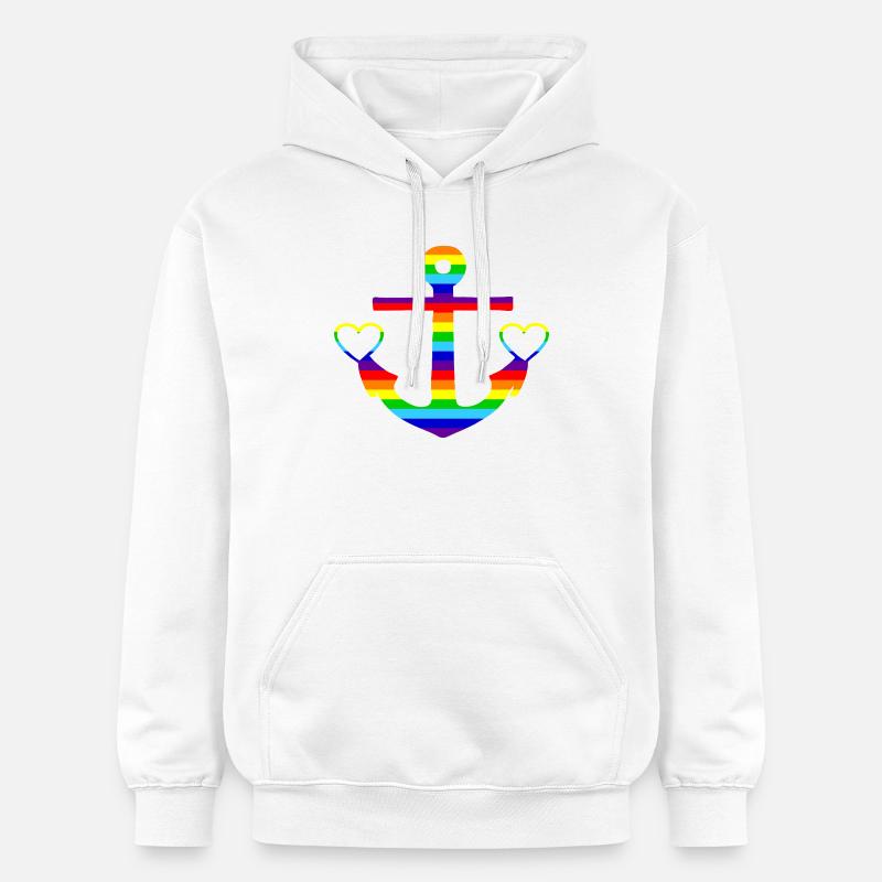 Anker-Bunt - Sweat à capuche Softstyle® Gildan Unisexe - blanc