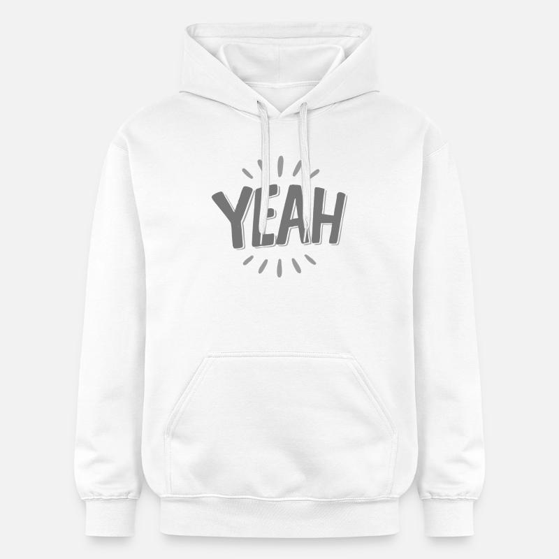 Yeah Jubelstrahl Design - Sweat à capuche Softstyle® Gildan Unisexe - blanc