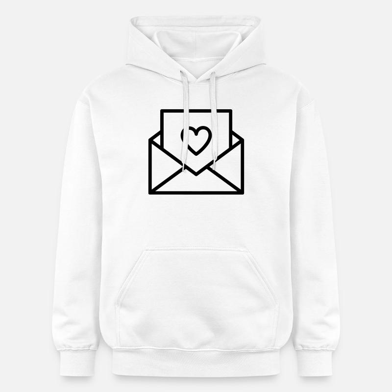 lettre d’amour - Sweat à capuche Softstyle® Gildan Unisexe - blanc