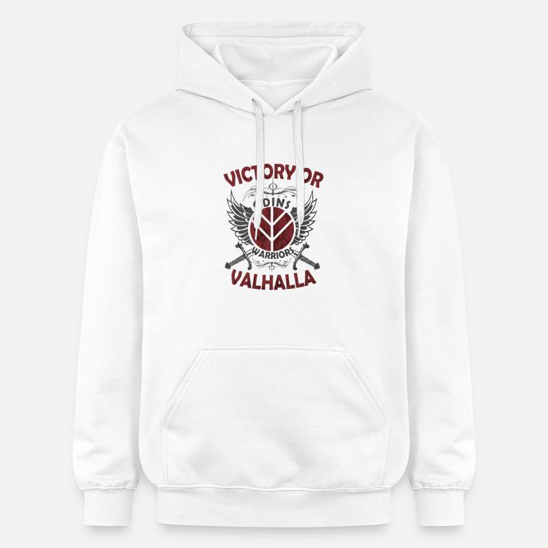 Les Guerriers d'Odin - Sweat à capuche Softstyle® Gildan Unisexe - blanc