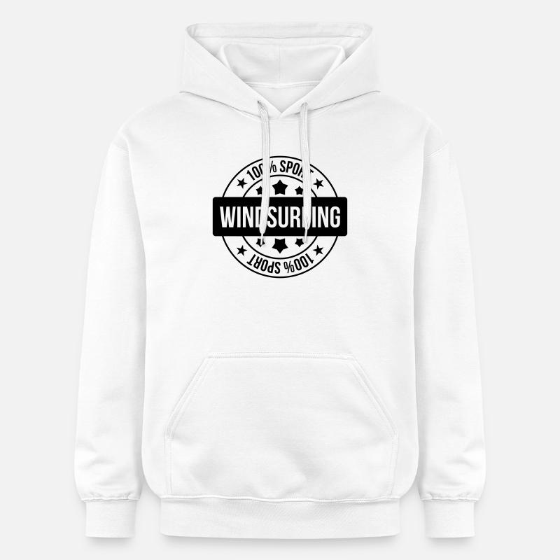 Planche à voile / Véliplanchiste / Windsurf / - Sweat à capuche Softstyle® Gildan Unisexe - blanc