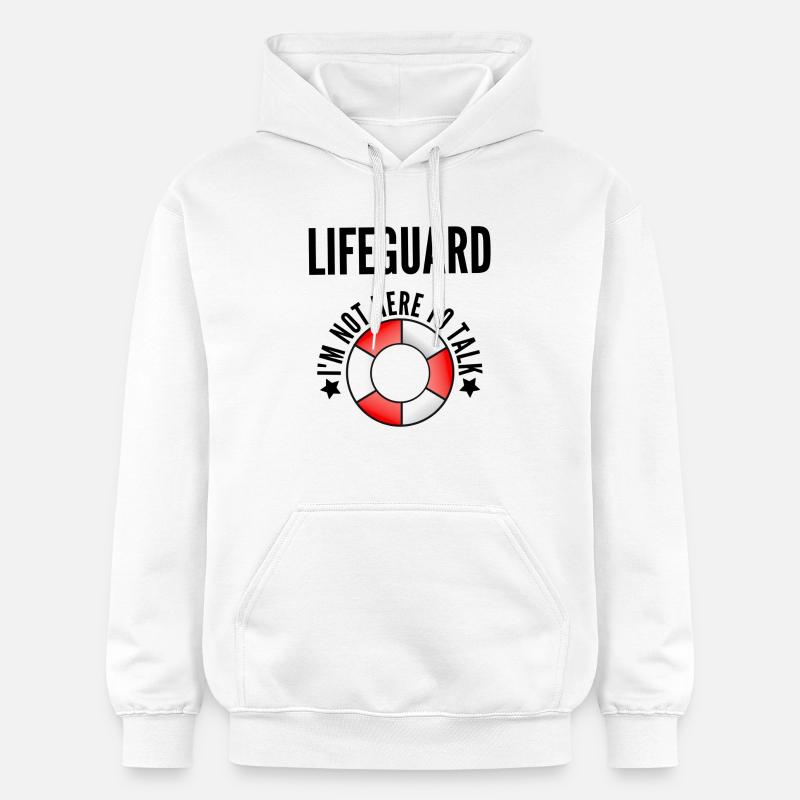 MAÎTRE NAGEUR - Sweat à capuche Softstyle® Gildan Unisexe - blanc