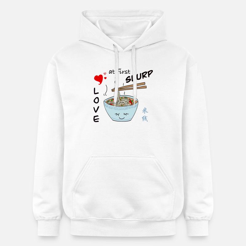 Nouilles de riz Saint-Valentin - Sweat à capuche Softstyle® Gildan Unisexe - blanc