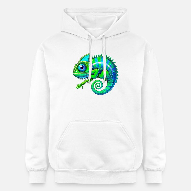 Caméléon - Sweat à capuche Softstyle® Gildan Unisexe - blanc