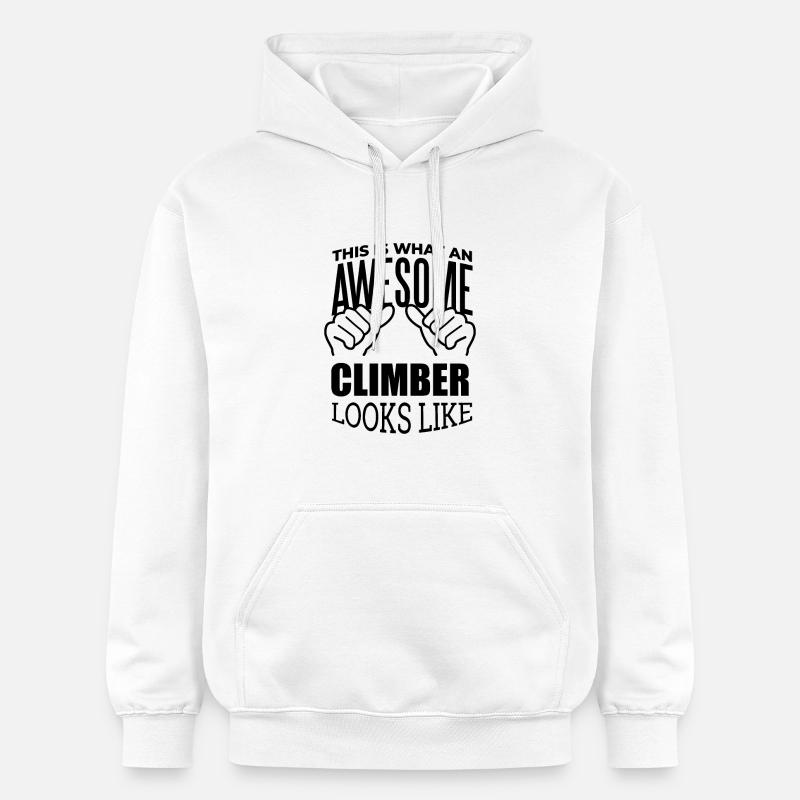 grimpeur - Sweat à capuche Softstyle® Gildan Unisexe - blanc