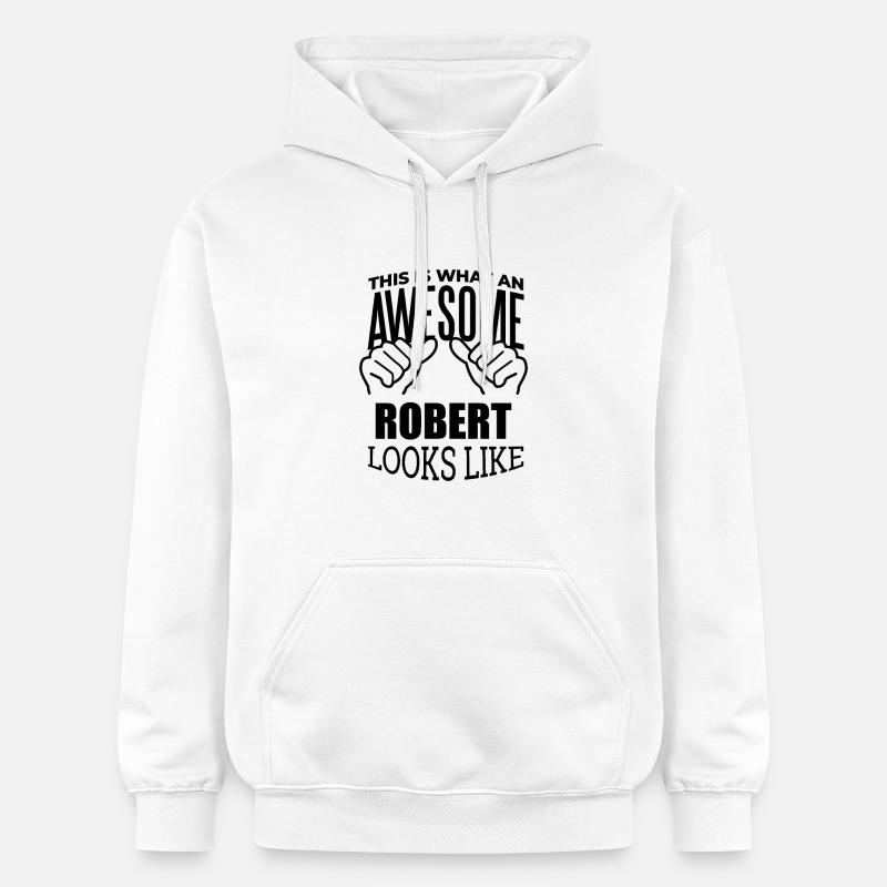 Robert - Sweat à capuche Softstyle® Gildan Unisexe - blanc