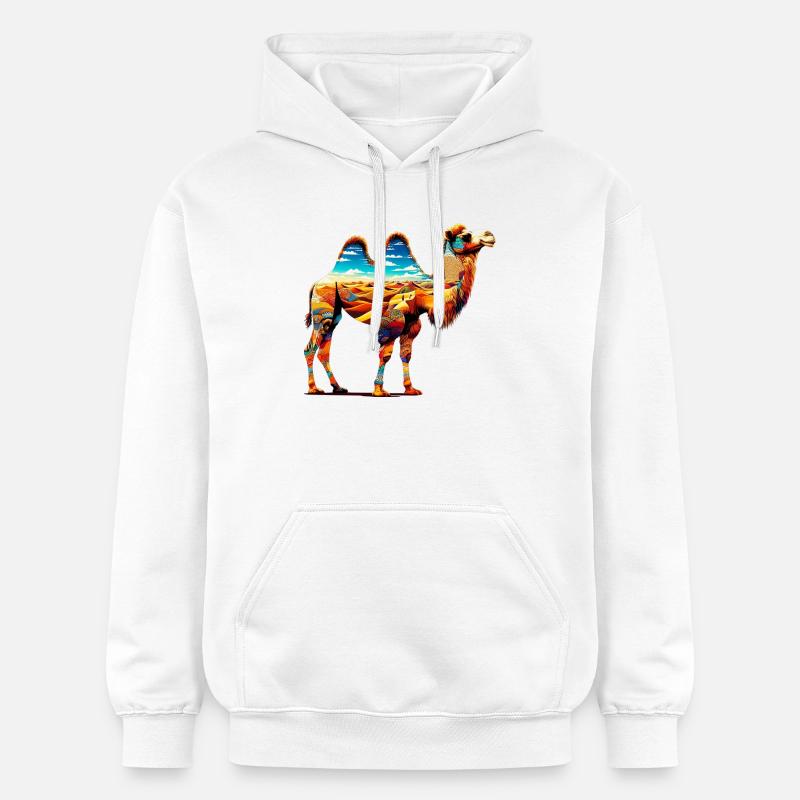 Chameau - Sweat à capuche Softstyle® Gildan Unisexe - blanc