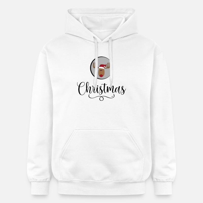 Noël - Sweat à capuche Softstyle® Gildan Unisexe - blanc