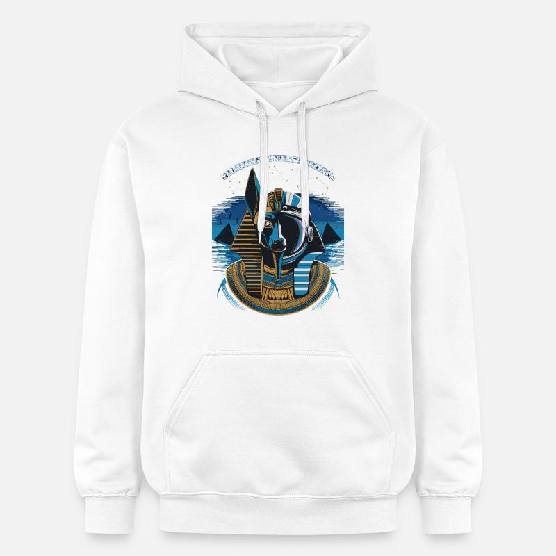 Conception hybride Anubis céleste - Sweat à capuche Softstyle® Gildan Unisexe - blanc