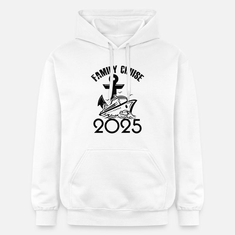 Croisière famille 2025 - Sweat à capuche Softstyle® Gildan Unisexe - blanc