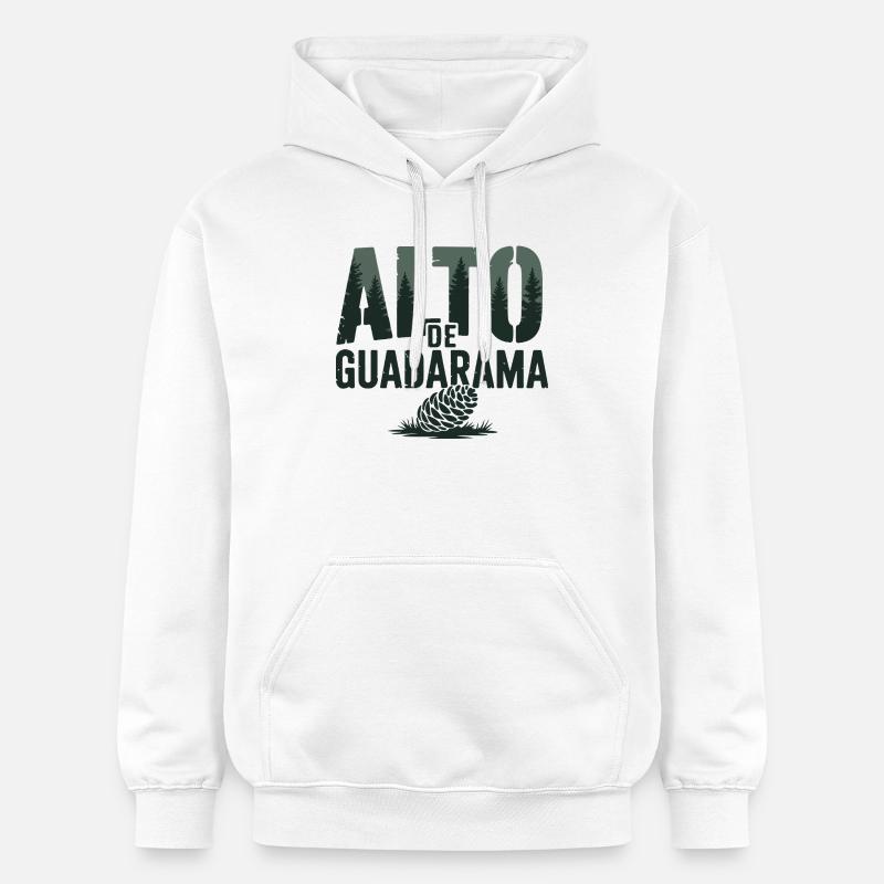 Alto de Guadarama Cyclisme Escalade Art - Sweat à capuche Softstyle® Gildan Unisexe - blanc