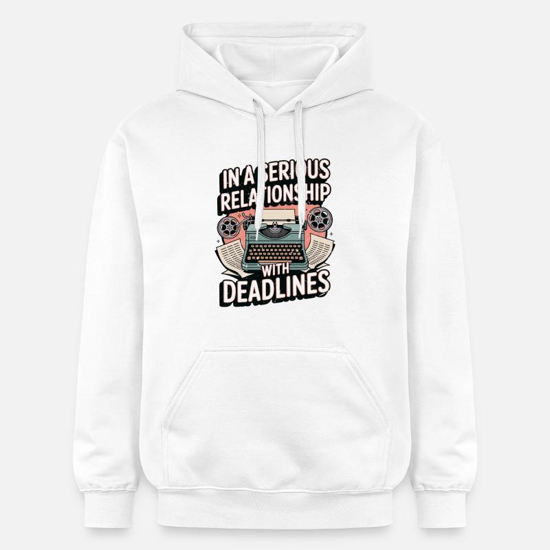 Scénariste en relation sérieuse Romancier - Sweat à capuche Softstyle® Gildan Unisexe - blanc