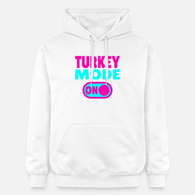 Mode dinde activé - Sweat à capuche Softstyle® Gildan Unisexe - blanc