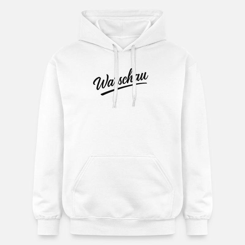 Lettrage de Varsovie en italique - Sweat à capuche Softstyle® Gildan Unisexe - blanc