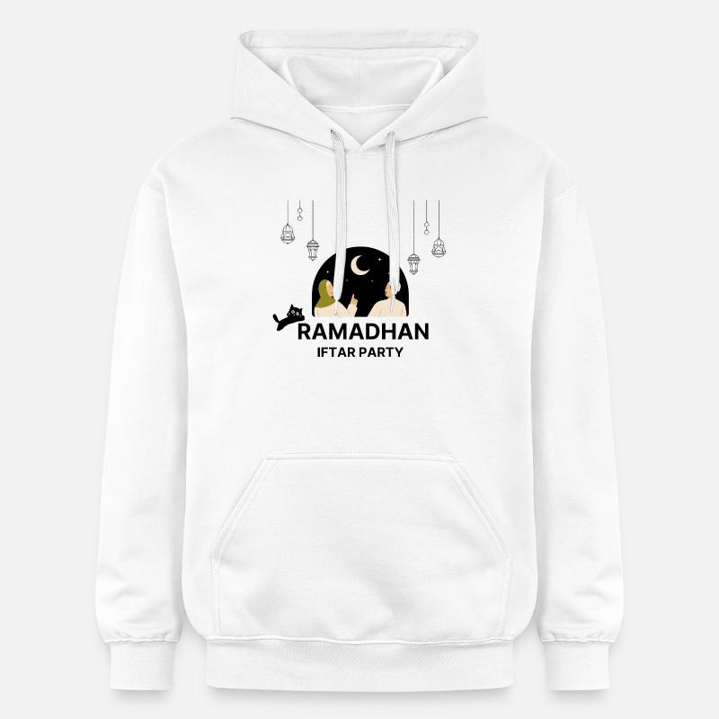 Parti d’Iftar du Ramadan - Sweat à capuche Softstyle® Gildan Unisexe - blanc