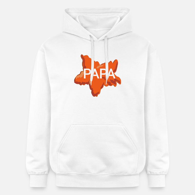 Papa - Sweat à capuche Softstyle® Gildan Unisexe - blanc