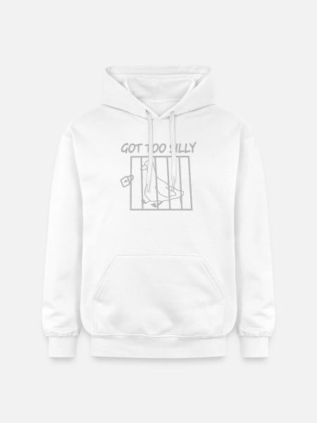 Pigeon in a cage – So silly - Gildan Unisex Softstyle® Midweight Hoodie - white