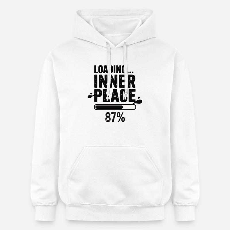 Loading Inner Peace 87 percent - Gildan Unisex Softstyle® Midweight Hoodie - white