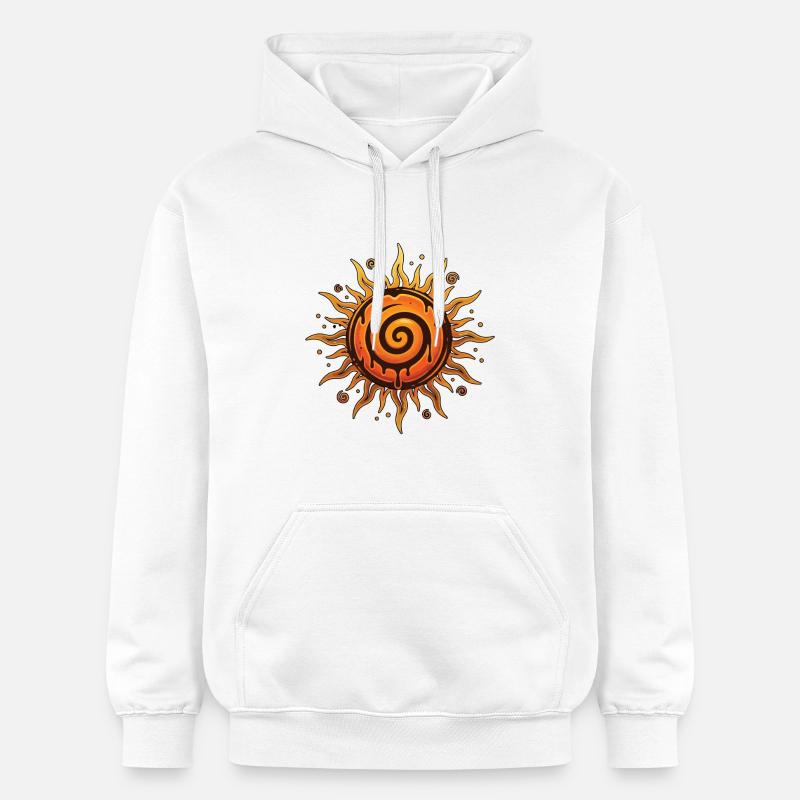 Litha Pagan Solstice d’été Midsommar - Sweat à capuche Softstyle® Gildan Unisexe - blanc