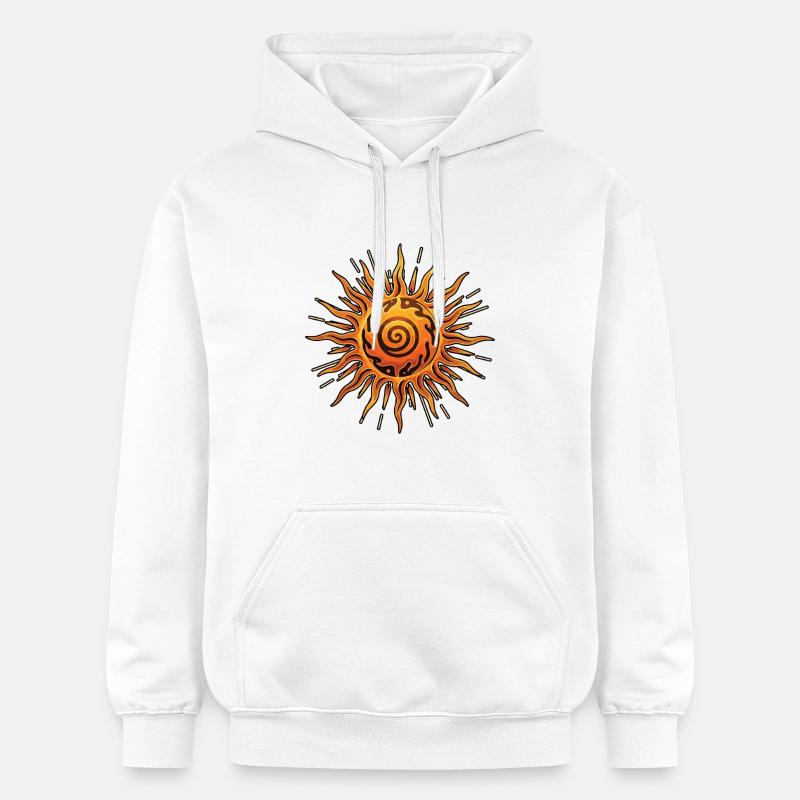 Litha Pagan Solstice d’été Midsommar - Sweat à capuche Softstyle® Gildan Unisexe - blanc