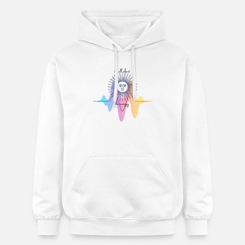 Tout est une question d’énergie - Sweat à capuche Softstyle® Gildan Unisexe - blanc