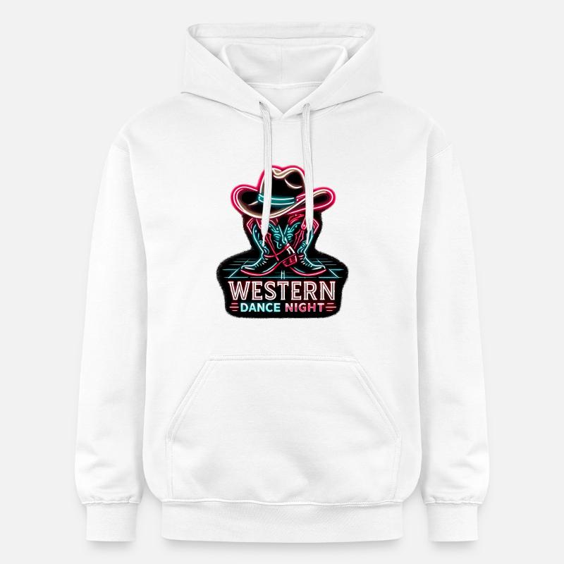 Soirée de danse occidentale - Sweat à capuche Softstyle® Gildan Unisexe - blanc