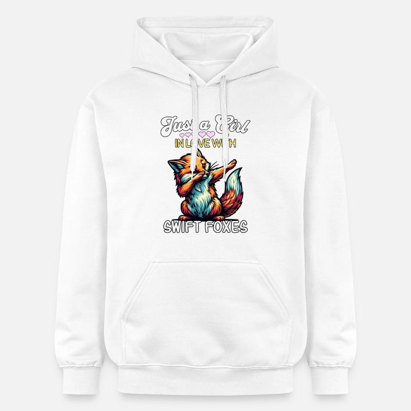 Fille Fox Rapide Renard - Sweat à capuche Softstyle® Gildan Unisexe - blanc