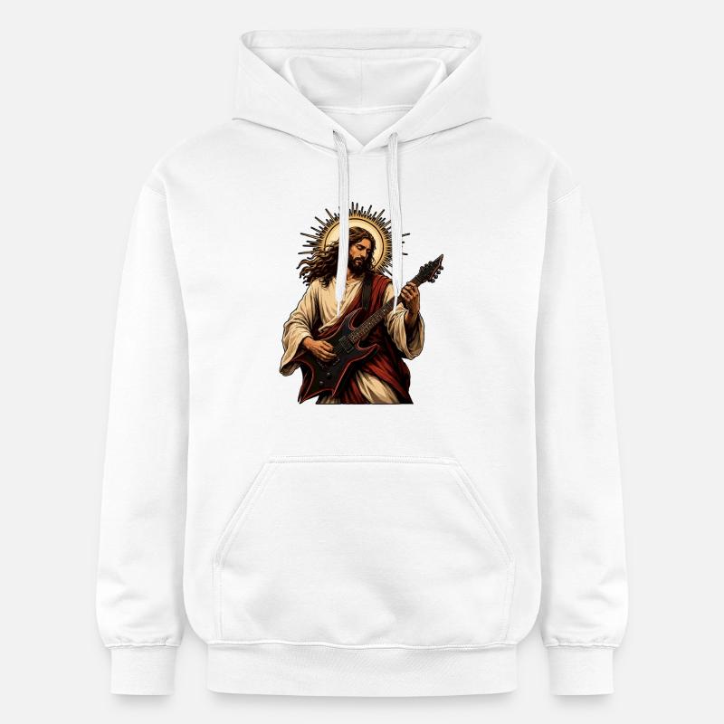 Guitariste de Holy - Sweat à capuche Softstyle® Gildan Unisexe - blanc