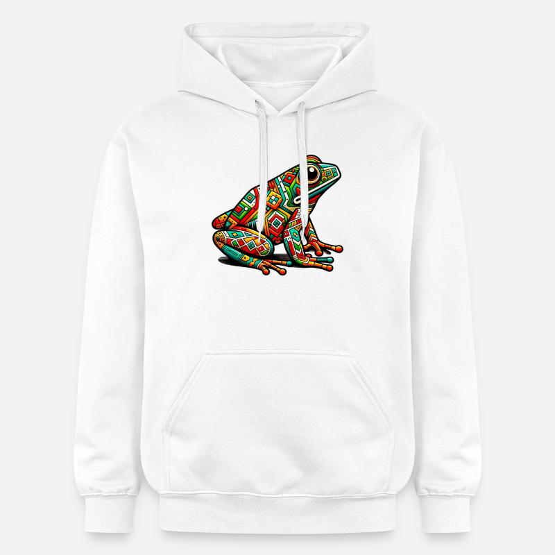 Grenouille - Sweat à capuche Softstyle® Gildan Unisexe - blanc