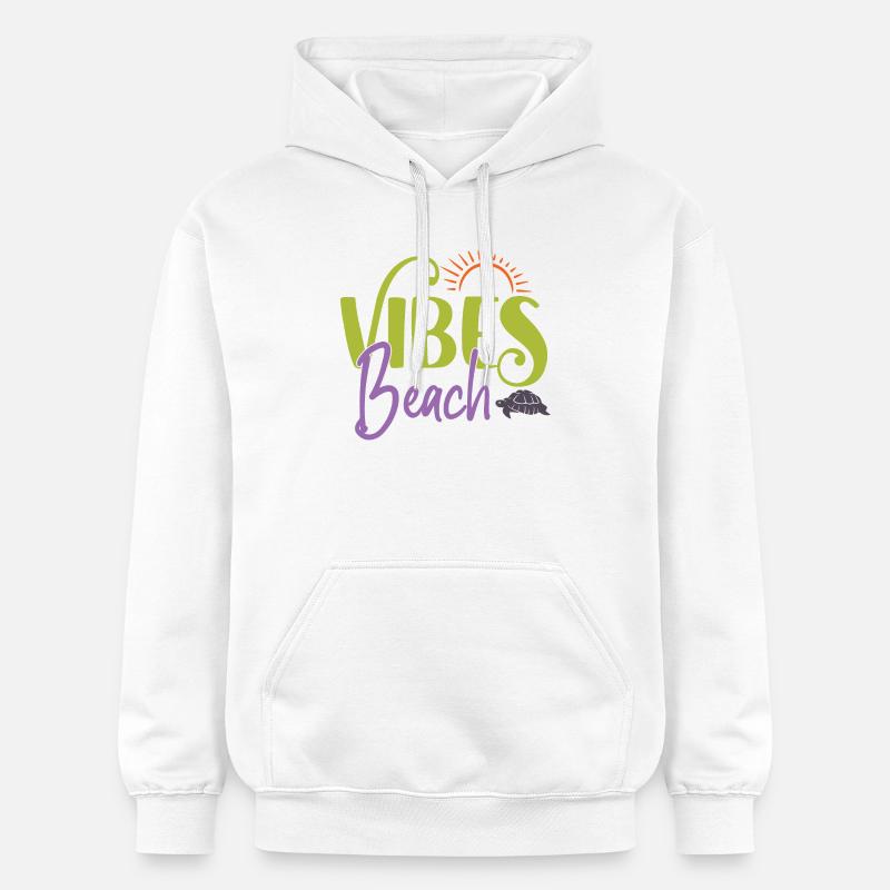 Ambiance de plage - Sweat à capuche Softstyle® Gildan Unisexe - blanc