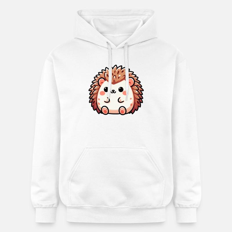 Hérisson - Sweat à capuche Softstyle® Gildan Unisexe - blanc