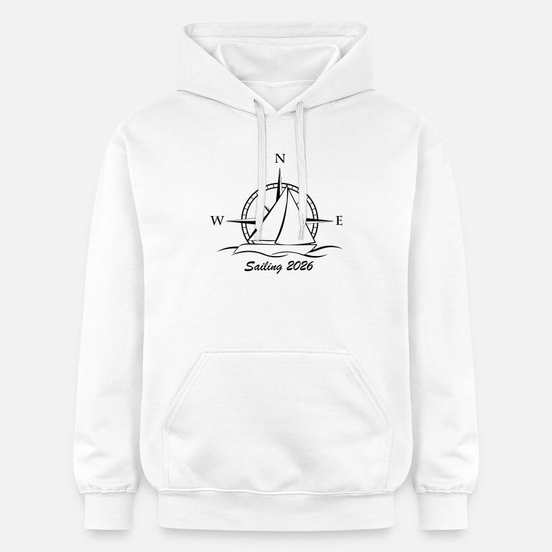 Voile 2026 - Sweat à capuche Softstyle® Gildan Unisexe - blanc