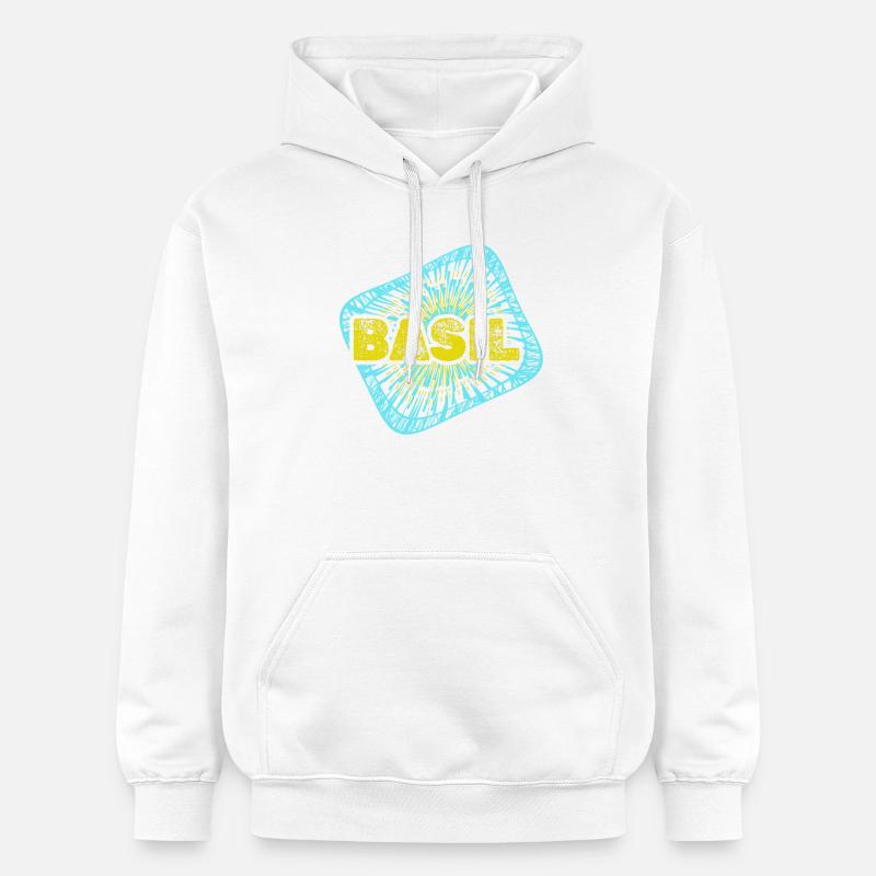 Le basilic comme passe-temps - Sweat à capuche Softstyle® Gildan Unisexe - blanc