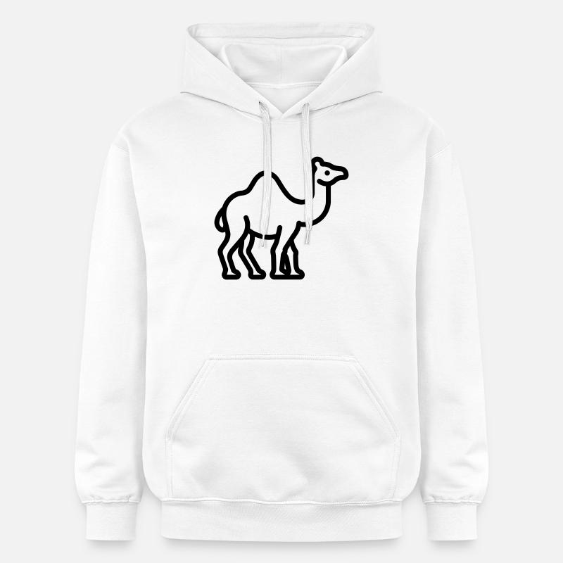 chameau - Sweat à capuche Softstyle® Gildan Unisexe - blanc
