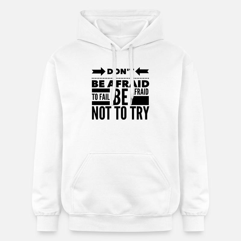 Citation de peur d’échouer - Sweat à capuche Softstyle® Gildan Unisexe - blanc