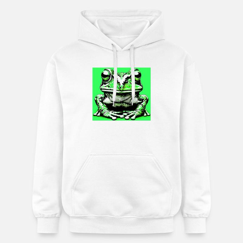 grenouille - Sweat à capuche Softstyle® Gildan Unisexe - blanc