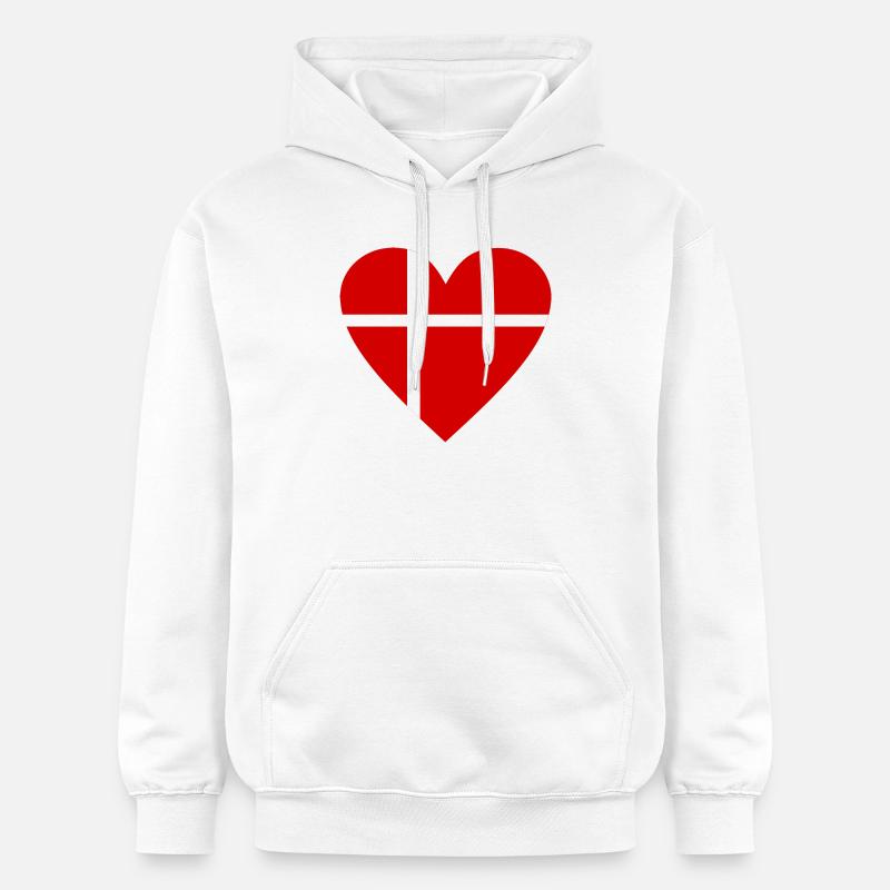 Danemark - Sweat à capuche Softstyle® Gildan Unisexe - blanc