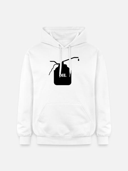 Oil can change oil - Gildan Unisex Softstyle® Midweight Hoodie - white
