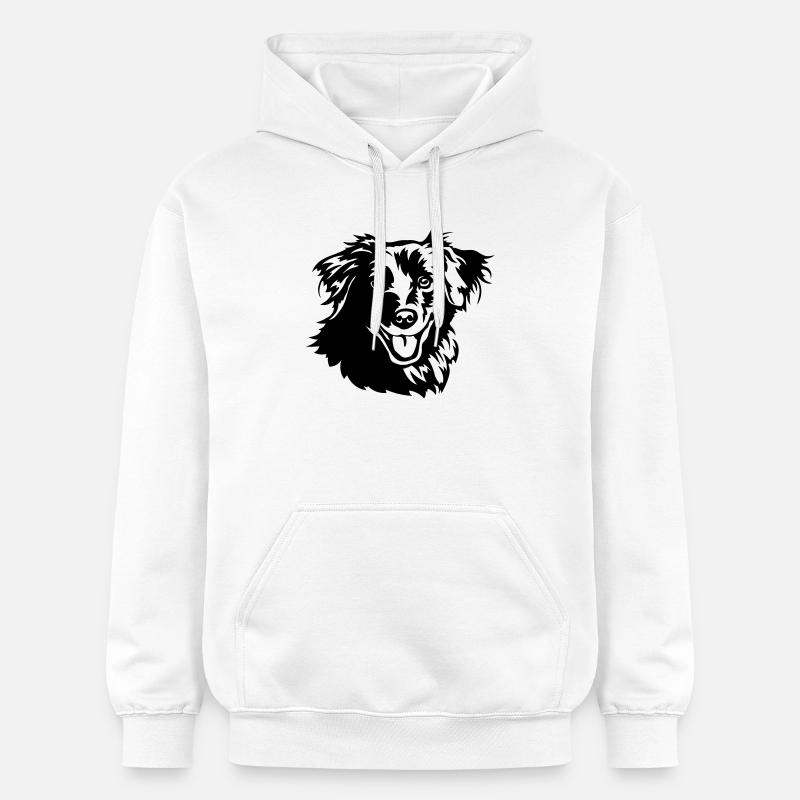 Berger des Pyrénées Kopf - Sweat à capuche Softstyle® Gildan Unisexe - blanc