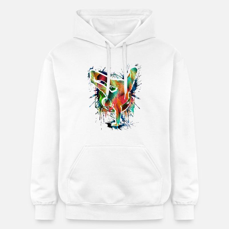Breakdance - Breakdancer - Breakdancing - BBoy - Sweat à capuche Softstyle® Gildan Unisexe - blanc